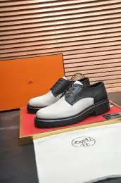 hermes cuir chaussures pour homme s_1257332